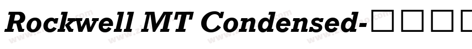 Rockwell MT Condensed字体转换
